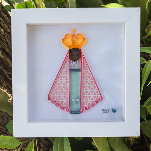 Quadro Nossa Senhora Aparecida Rosinha